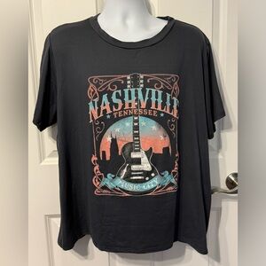 Polagram Charcoal Gray Nashville Graphic T-Shirt